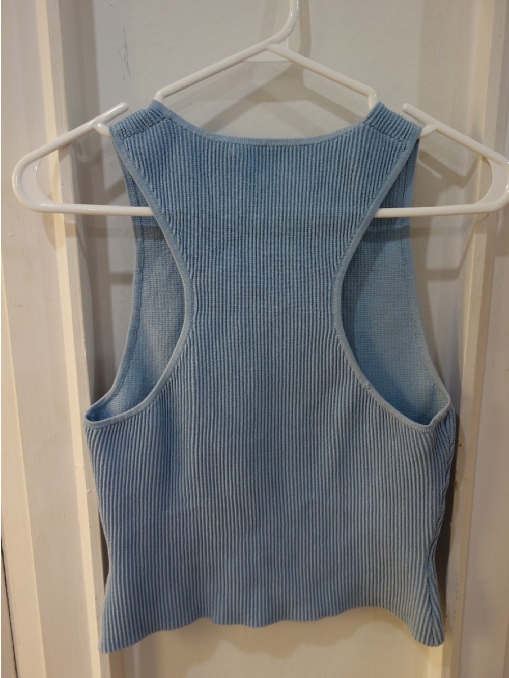 Babaton Sky-Blue Ribbed High-Neck Tank - Picture 2 of 3